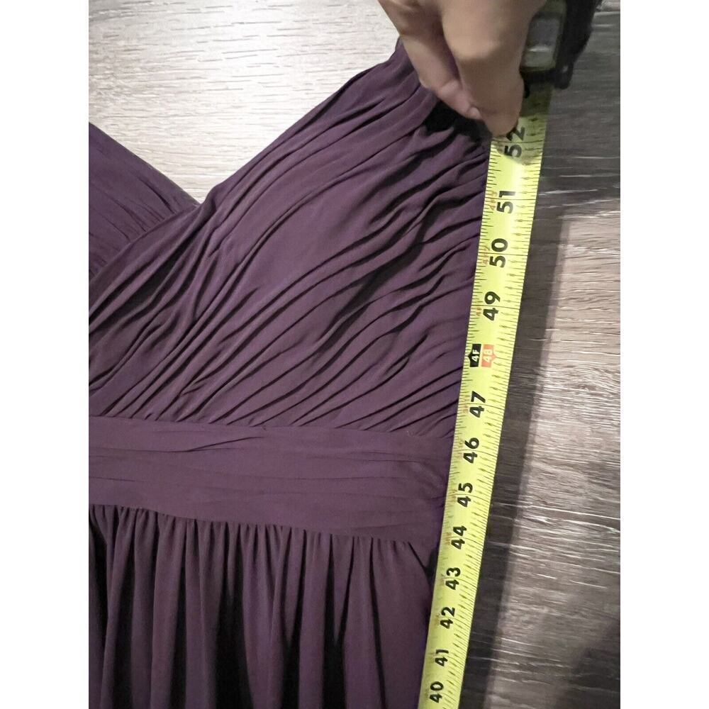 Bridesmaids Dress Size 4 Burgundy Long Formal Emperor Mori Lee Gardner Small - Picture 11 of 12